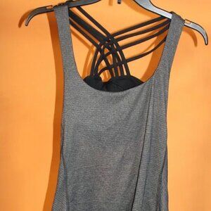 Lululemon Wild Tank Size 6 Heathered Black/black